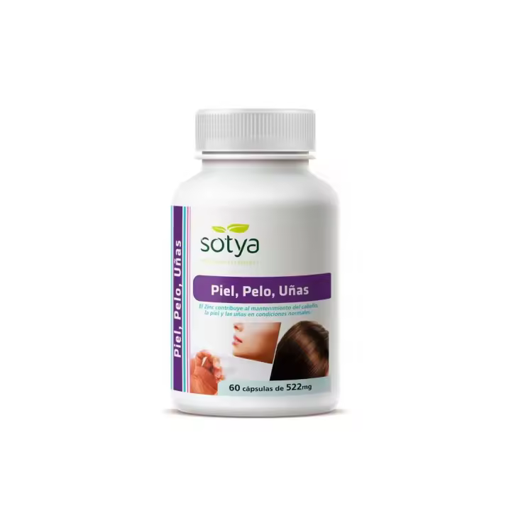Piel, pelo y uñas 522 mg 60 cápsulas Sotya - 1