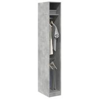 vidaXL Armario de madera de ingeniería 30x50x200 cm en color Gris sonoma/Negro/Gris hormigón y más | almacenamiento funcional diseño moderno para baño dormitorio sala - details 2