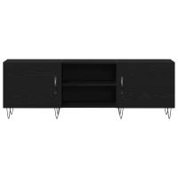 mueble para TV vidaXL Negro Roble 150x30x50 cm Madera elaborada - details 4