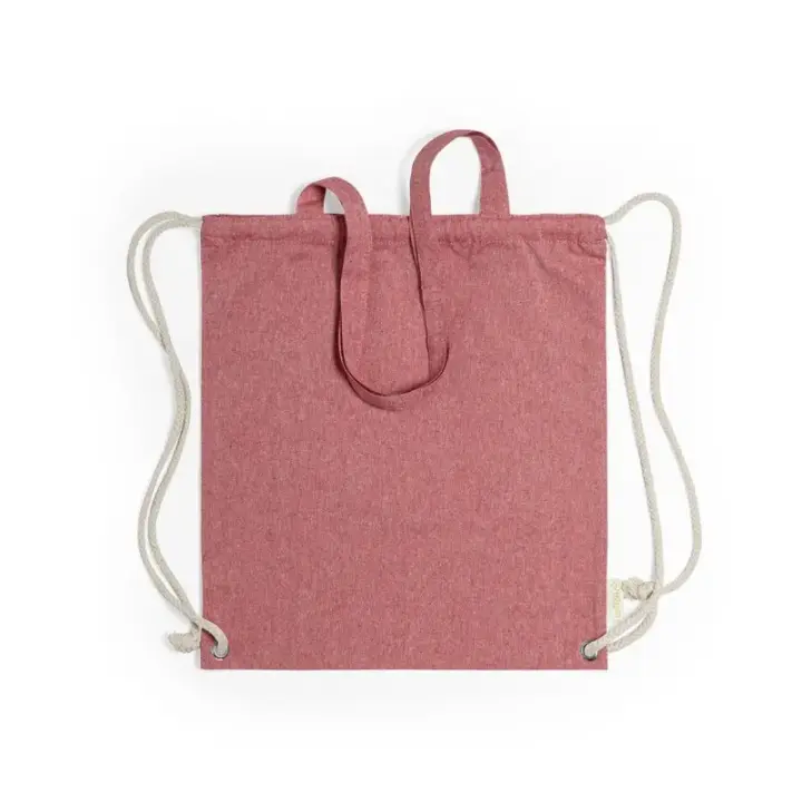 BOLSA MOCHILA FENIN Algodon Reciclado Rojo - 1