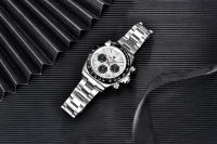 Reloj Deportivo De Cuarzo Para Hombre PAGANI DESIGN 2022 40mm Acero Inoxidable Impermeable Con Cristal De Zafiro Cronógrafo Manos Luminosas Fecha Completa Estilo Casual - details 19