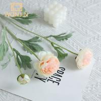 Artificial Flor De Paeonia Individual Con 3 Cabezas Decoración De Hogar Para Boda Hotel Lujo Iluminación Falsa Flor De Seda - details 9