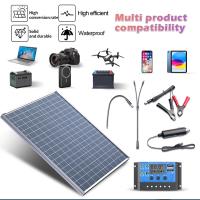 Kit De Batería De Carga Rápida 500W 12V Panel Solar Fotovoltaico Controlador De 500W 100A Para Camping RV Hogar Y Coche - details 1