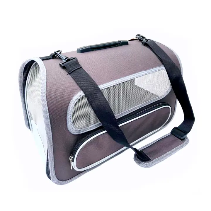 Bolsa De Transporte De Viaje 50x28x30cm Para Gatos Y Perros, Plegable Para Gatos, Bolsa De Transporte Transpirable Para Mascotas En El Coche, Avión O Tren - 1