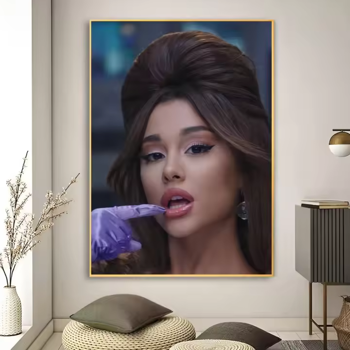 Póster De Música Arte Ariana Grande Estilo Retro Impresión En Papel Resistente Al Agua Decoración De Pared Para Sala De Estar Bar - 1