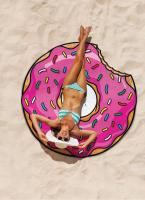 Toalla de playa piscina redonda en forma de donut diámetro 150 cm ，La Manta De Playa ，Toalla de ducha redonda, Color rosa , Toalla gigante diseño de donut 150 cm - details 3