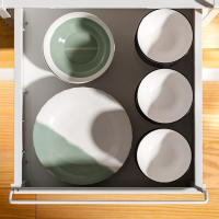 LUTODY - Organizador de cocina de 2 niveles para almacenamiento extra debajo del fregadero - Metálico, resistente, multiuso y multifuncional - details 4