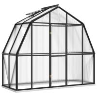 vidaXL Invernadero con Estructura de Aluminio Gris Antracita 3,3 m² Cobertizo - details 1