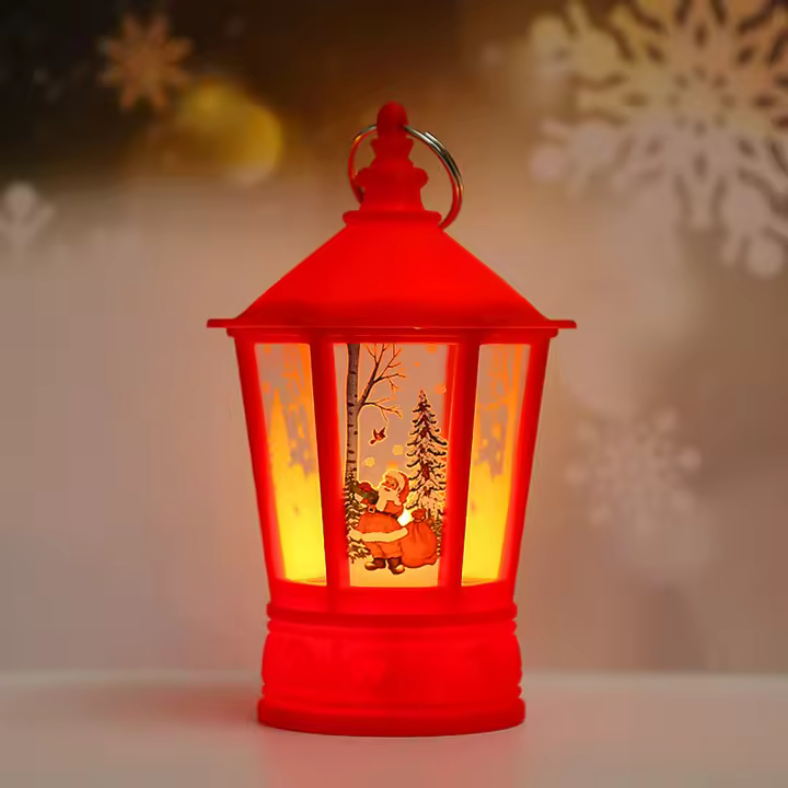 Lámpara De Navidad LED Retro Soporte Para Velas Electrónicas Regalos De Navidad Y Año Nuevo Fuente De Luz Ahorradora De Energía Material PP/Plástico - 1