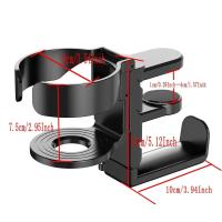 Soporte De Auriculares De Aleación De Aluminio Para Pared 2-en-1 Con Porta-Vaso Soporte De Almacenamiento Para Auriculares Sin Perforar - details 3