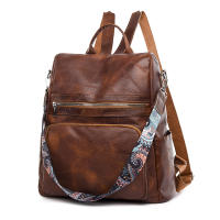 Mochila 3 en 1 para mujer, bolso de hombro femenino, Vintage, de cuero suave, Mochila de viaje de lujo para niña - details 14