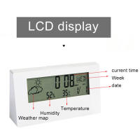 Termómetro Higrómetro Multifuncional LED Con Alarma De Reloj Estación Climática Electrónica Para El Hogar Medidor De Temperatura Y Humedad - details 2