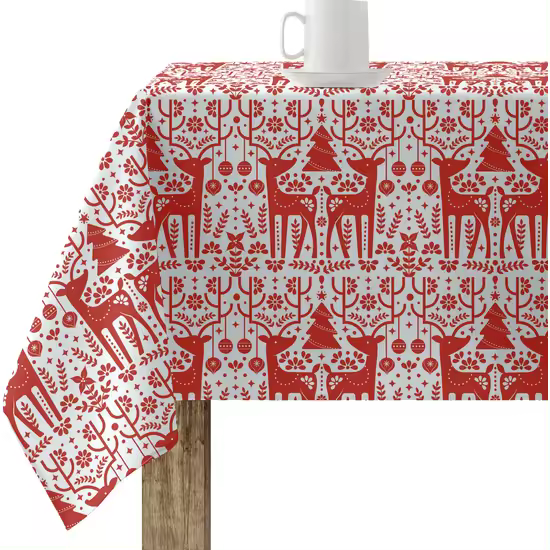 BL BELUM - Mantel Navidad - Mantel antimanchas Mesa Rectangular Resinado - Mantel resinado (tacto plastificado) - Mantel Mesa - Mantel Mesa hogar ( cm) - Mantel Elegante Made By BL BELUM - Mantel No traspasan Líquidos Made Spain - 1