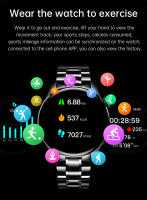 Reloj Inteligente LIGE HD Pantalla De Acero Inoxidable Bluetooth Llamada Resistente Al Agua Deportivo Fitness Para Hombres Compatible Con Huawei - details 9