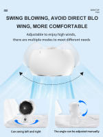 Ventilador Portátil de Escritorio Sin Aspas con Control Giratorio de Velocidad - Silencioso para Hogar y Oficina - Tecnología Segura Sin Aspas, Fácil Limpieza - Circulación 360° - Eficiente Energía con Base Estable - Blanco - USB e Inclinable - details 2