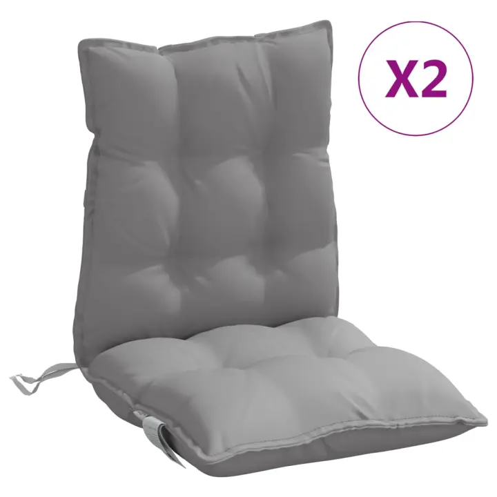 Tela Oxford Gris Fundas para Silla con respaldo Bajo 2 UDS - 1