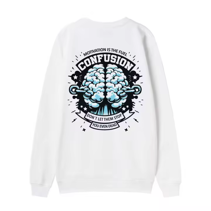 EVEN DEAD WHITE CREWNECK - 1
