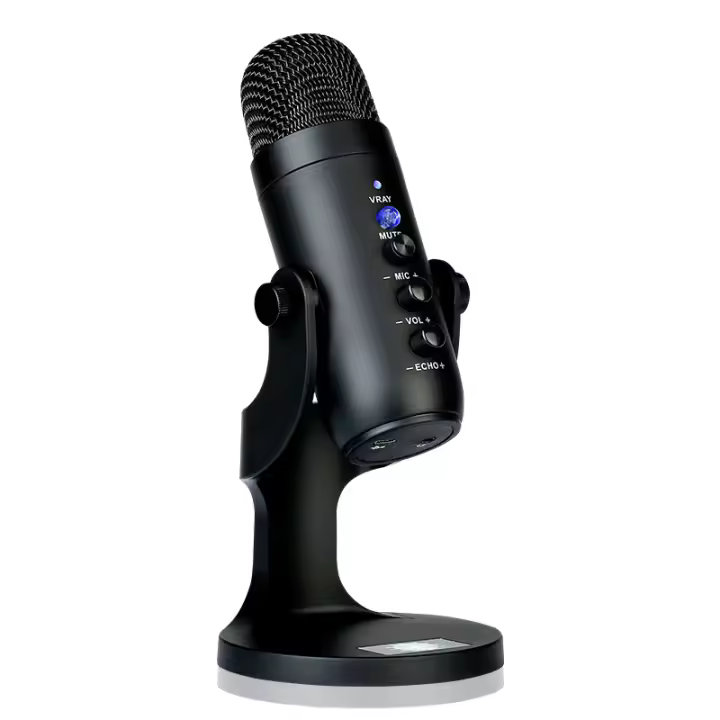 Micrófono de condensador USB para PS4 y PS5, adaptador de teléfono, control de Volumen, ganancia de Micrófono, Silencio - 1
