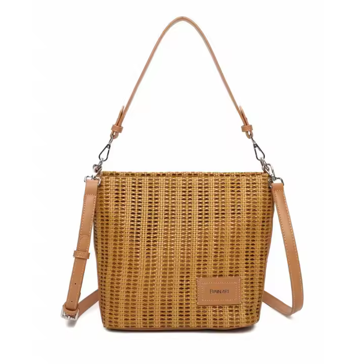 BINNARI Bolso Bandolera BINNARI Mujer Camel  (Mod: 20062) - 1