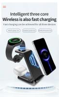 VIKEFON Estación De Carga Inalámbrica Rápida 30W Con Soporte Para iPhone 16-12 Samsung S20 S21 Apple Watch 8/7 Y Galaxy 6/5 - details 3