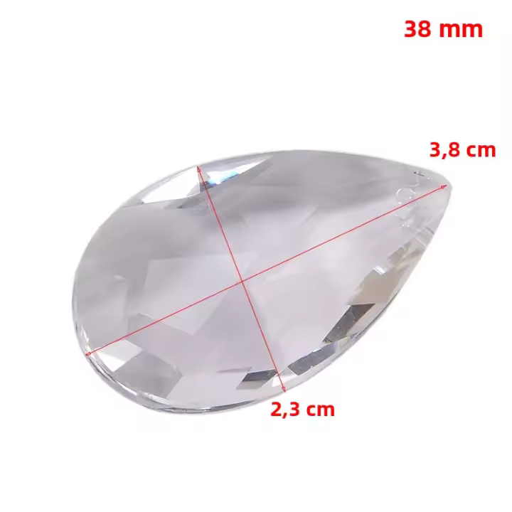 Lámpara De Cristal Para Candelabro Multifacético Pendones Colgantes De Bolas Transparentes Para Decoración De Interiores - 1