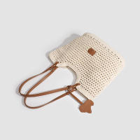 Bolso de paja tejido a mano de gran capacidad para mujer, nuevo bolso de hombro para vacaciones en la playa, bolso de mano para uso diario - details 4