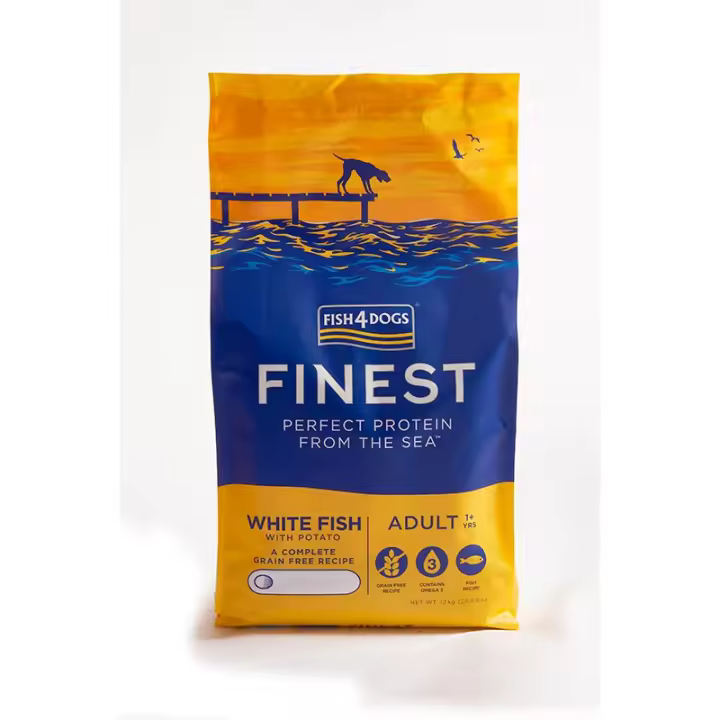 Fish4Dogs Finest Ocean White Fish 12 Kg Regular Bite - 1