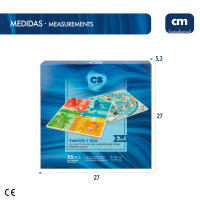 CB Games - Parchís y oca 2 en 1, 25x25 cm, juegos de mesa, para niños, adultos, familia, educativo, de 2 a 4 jugadores, 25 piezas, para mayores de 4 años - details 6