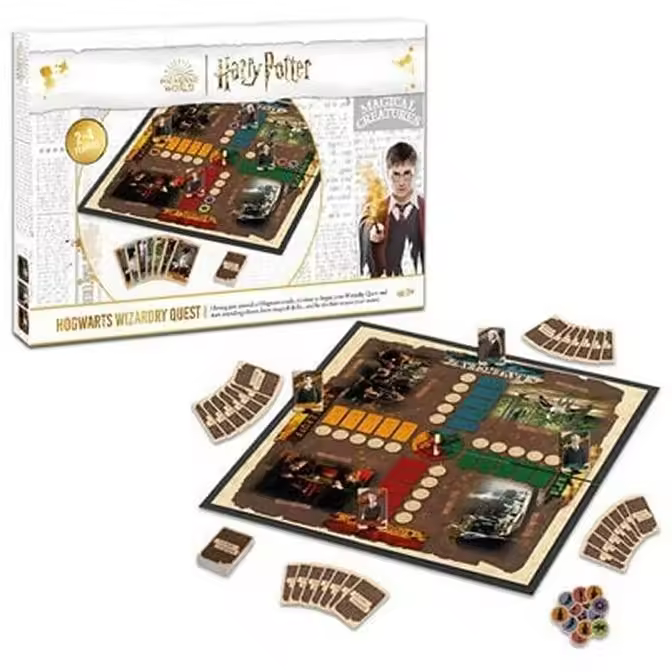 JUEGO DE MESA HARRY POTTER HOGWARTS WIZARDRY QUEST WIZARDING WORLD INGLÉS - 1