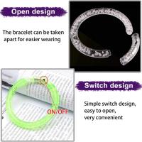 6pcs Pulseras LED Para Brillo En La Oscuridad Accesorios De Fiesta Para Halloween Boda Cumpleaños Propiedad Luminosa Que Brilla En La Oscuridad - details 2