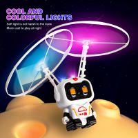 Helicóptero Robot Volador UFO Juguete Luminoso Para Niños Y Niñas Con Piloto Espacial Aeronave Dron Juego Interior Exterior - details 10