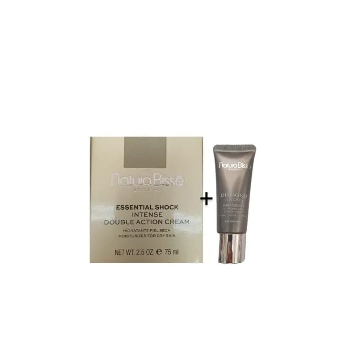 Natura Bisse Essential shock intense Double Action Cream hidatante piel seca 75 ml + minitalla premium diferente de regalo - 1