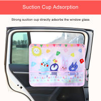 Cortina De Sol Para Ventanas Laterales De Coche Con Protección UV Y Bolsillo De Almacenamiento Visera Ajustable Para Bebé Diseño De Dibujos Animados - details 7