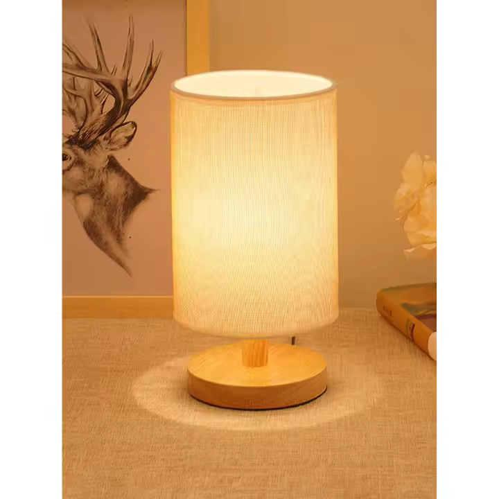 Luz de noche LED vintage, pequeña lámpara de mesa, luz de noche junto a la cama, recargable por USB, interruptor táctil, batería incorporada de 1600 mAh, regalos creativos - 1