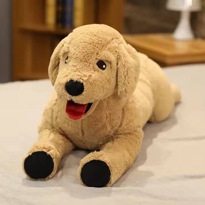 Muñeco De Peluche Labrador Realista Para Niños Regalo De Cumpleaños Juguete Suave De Perro Creativo 35/75cm Stuffed Animal Puppy Dolls - 1