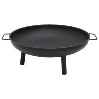 vidaXL Brasero de Acero 67,5x58x22,5 cm Chimenea Fogata Calentador Patio Horno Color Marrón,  Negro, y mas - details 1
