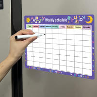 Calendario Magnético Para Nevera Planificador Semanal Y Mensual Tablero De Pizarra Blanca Con Sticker Para Mensajes Menú - details 1