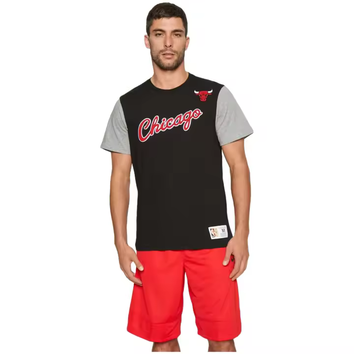 Camiseta de Manga Corta Mitchell & Ness  para hombre en color negro - 1