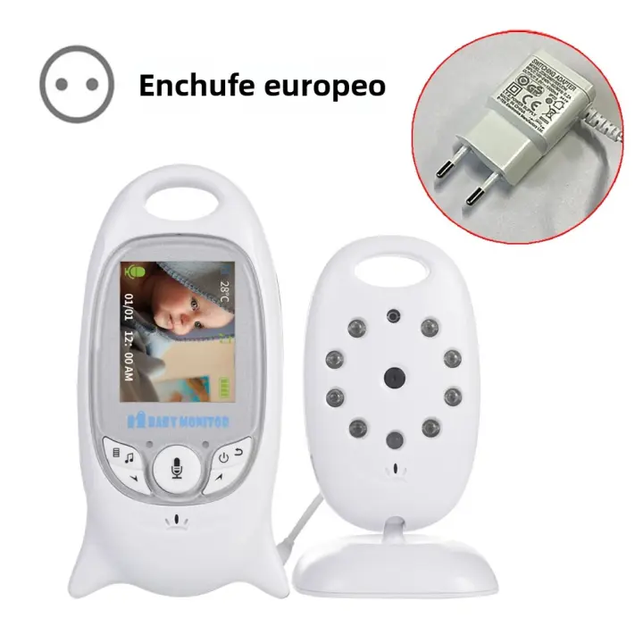 Monitor De Bebé Inalámbrico Con Cámara De Seguridad Color 2.0 Pulgadas Visión Nocturna Con Visión Infrarroja Lluvia De Vídeos Con 8 Lullabies 2 Maneras De Hablar Y Monitoreo De Temperatura - 1