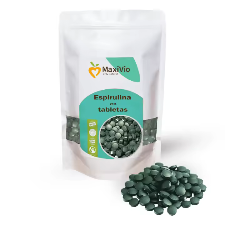 Espirulina en comprimidos 1 kg (4000 comprimidos 250 mg) -  Espirulina verde Vegana - 1