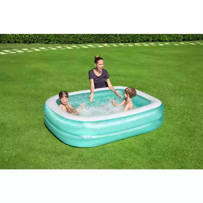 LILI HOME Piscina Inflable Rectangular 305x183x56 cm Y más medidas para elegir. Ofrece espacio más que suficiente para que toda la familia se refresque y se divierta durante los días calurosos. Las paredes laterales extragruesas ofrecen mayor resistencia - 1
