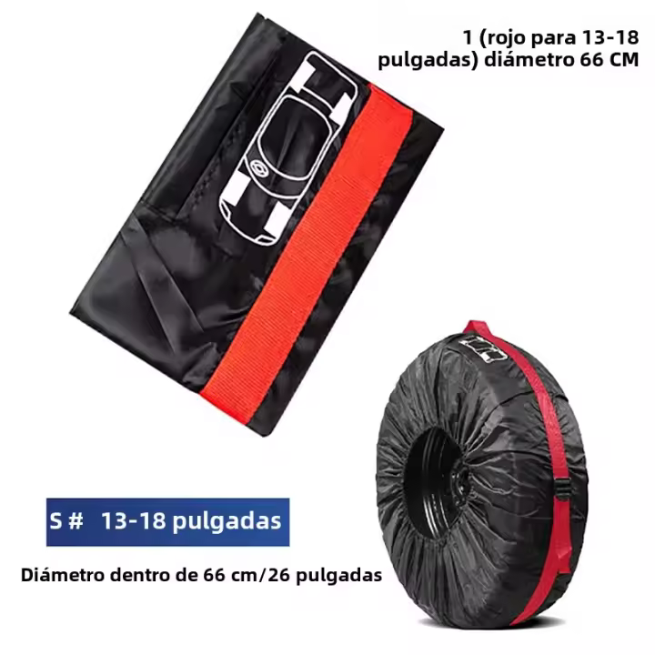 Funda De Neumático Para Coche Accesorios De Rueda Portátil Bolsa De Almacenamiento Para Rueda De Reserva De Automóviles - 1