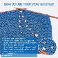 2 Pcs Encantos De Oveja Contador De Filas De Tejido Acabado En 0-9 Marcadores De Costura De Cuentas De Acrílico Para Crochet - details 3