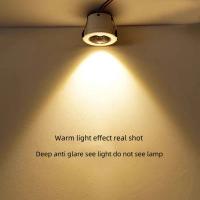 Spotlight LED Mini Revestido COB 3W Para Techo Armario Cocina Decoración De Loft Luz De Bajo En AC110V/220V DC12V - details 11
