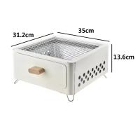 Barbacoa de carbón portátil, Barbacoa Para Mesa, parrilla plegable para jardín, Picnics, fiesta, cocina al aire libre, Camping - details 0