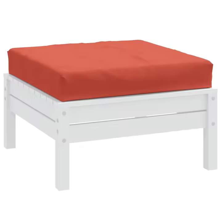 vidaXL Cojín para sofá de palets tela rojo melange 60x60x10 cm - 1