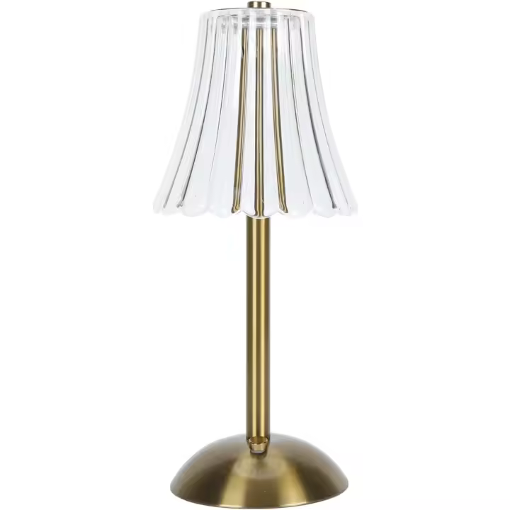 Lampe de Table Sans Fil LED, Lampe de Chevet LED Tactical Dimmable, 3 Couleurs Lampe Cristal with USB de Charge USB-A + C, Lampe de Table Chambre Salon Restaurant Hôtel - 1