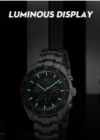 Reloj Mecánico Para Hombre Welly Merck WM170 Resistente Al Agua 200M Estilo Casual Clásico Y Business Con Fase De La Luna Material De Acero Inoxidable - details 5