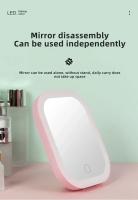 Espejo De Maquillaje LED Con 3 Fuente De Luz Portátil Carga USB Belleza Iluminación Relleno HD Plegable INS Grooming - details 14
