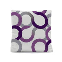 SABANALIA - Cuadrante decorativo modelo Aros (Disponible en varios colores) - medida 50 x 50 - Tejido Loneta 180 grs/m². - details 1